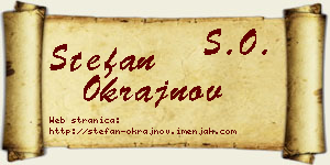 Stefan Okrajnov vizit kartica